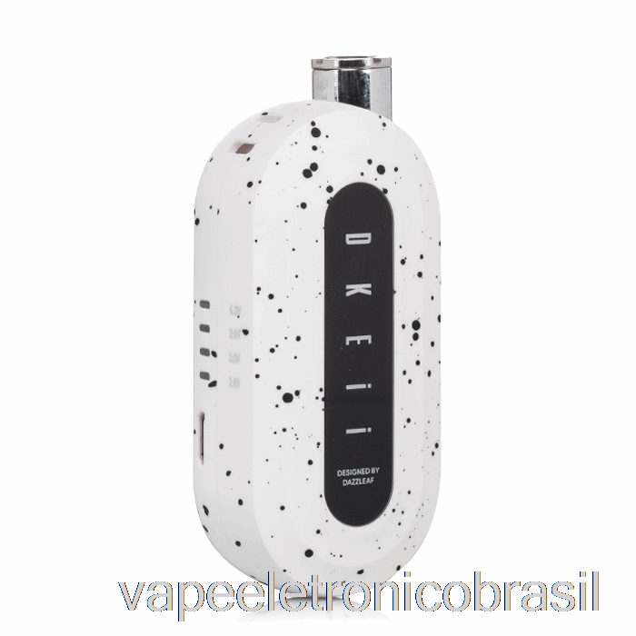 Vape Recarregável Dazzleaf Dkeii 510 Bateria Branco Preto Splatter